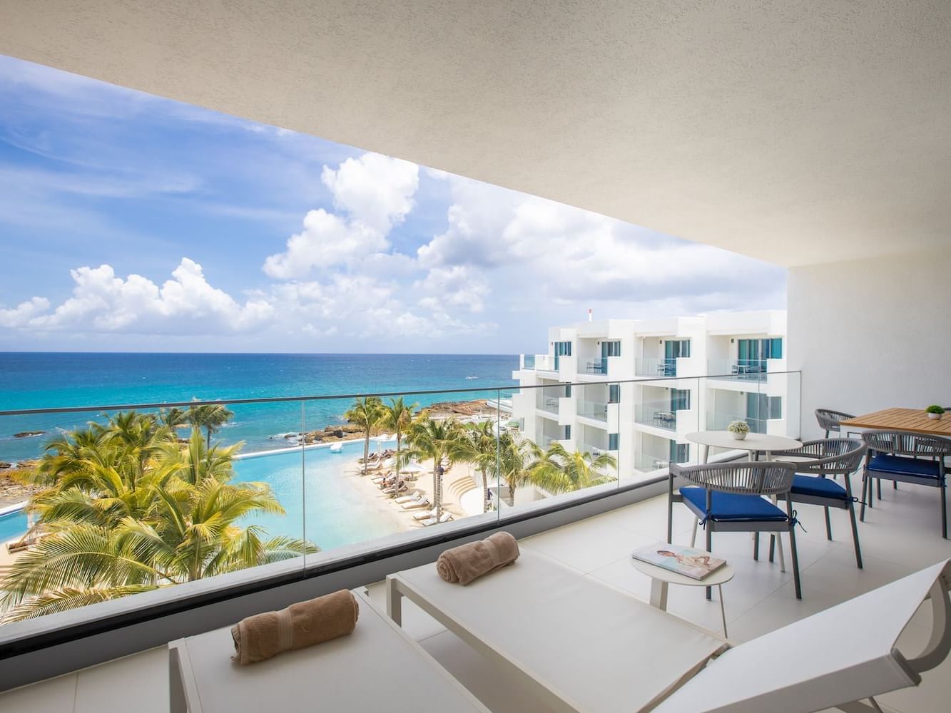 Penthouse Oceanfront Suite balcony at Morgan Resort Spa Village